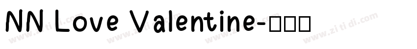 NN Love Valentine字体转换